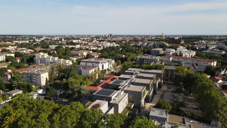 neighborhood-in-Montpellier-boutonnet-aerial-shot